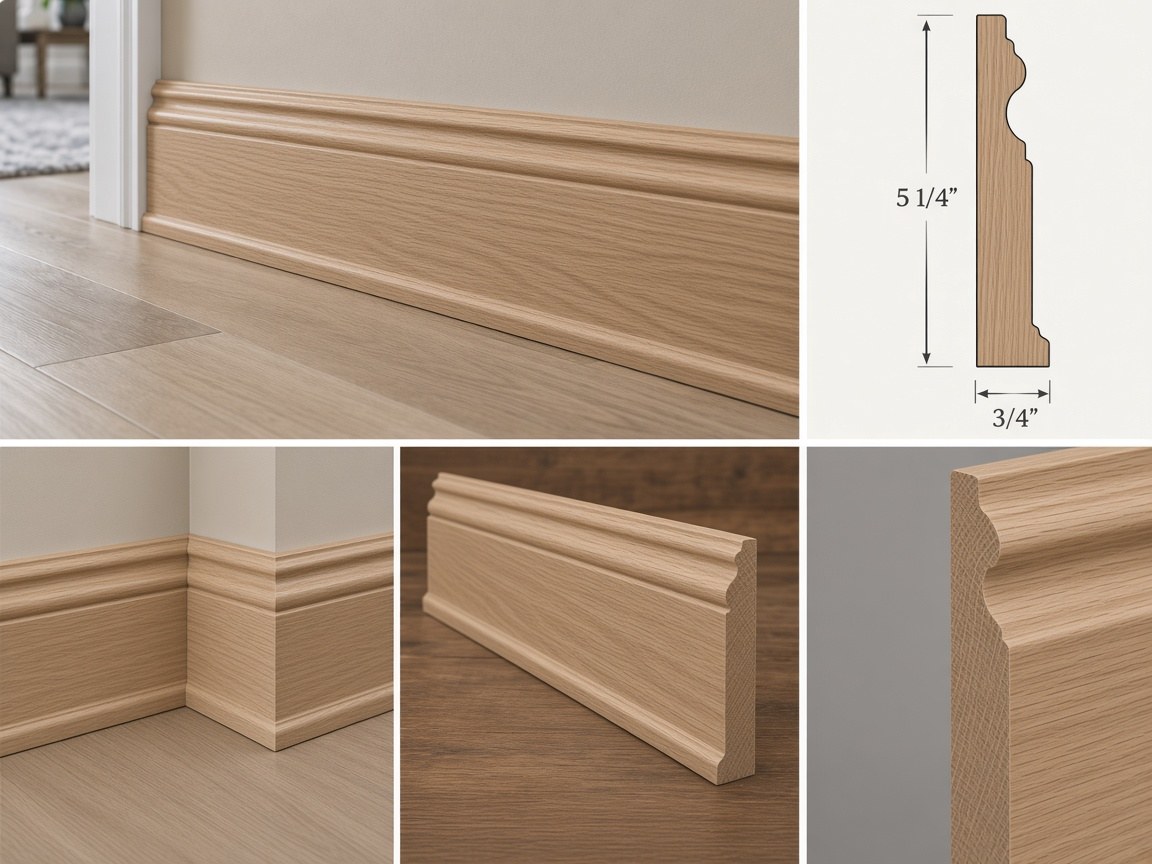 Base and casing moulding showcase — install, profile, and detail views