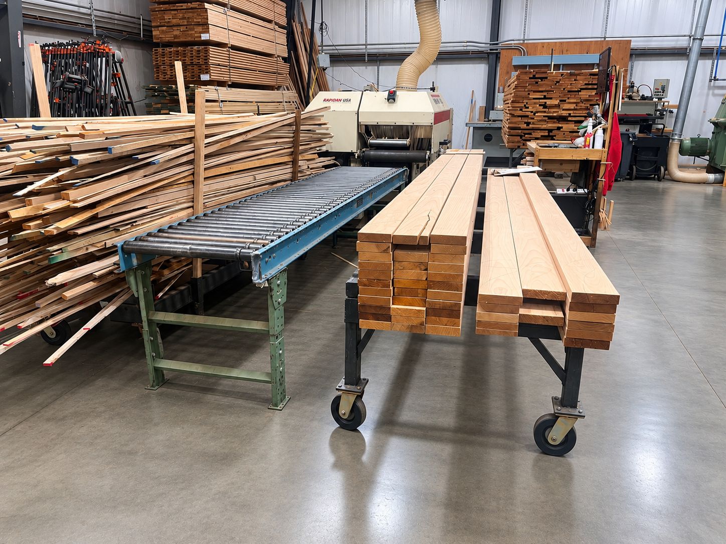 Tidy woodworking shop